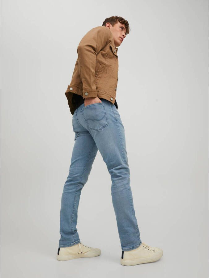 JACK & JONES JEANS INTELLIGENCE slim fit jeans JJIGLENN blue denim