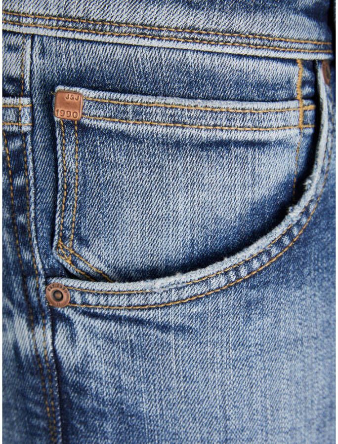 JACK & JONES JEANS INTELLIGENCE slim fit jeans JJIGLENN JJFOX blue denim