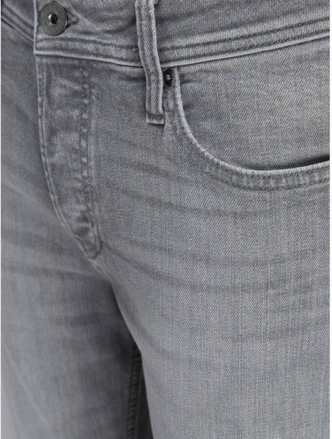 JACK & JONES JEANS INTELLIGENCE slim straight fit jeans JJITIM JJORIGINAL grey denim