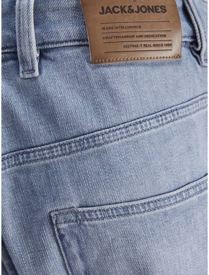 JACK & JONES JEANS INTELLIGENCE tapered fit jeans JJIFRANK LEEN ge 505 blue denim