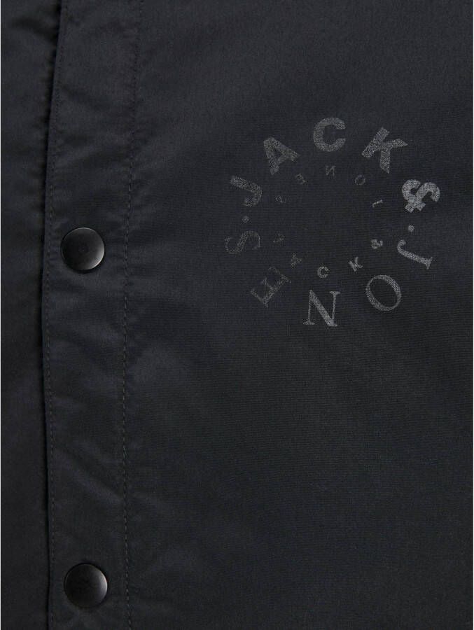 JACK & JONES JUNIOR bomberjack JJWARRIOR COLLEGE met logo zwart