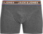 Jack & jones JUNIOR boxershort JACMYLE set van 3 oranje grijs blauw Jongens Stretchkatoen 152 - Thumbnail 2