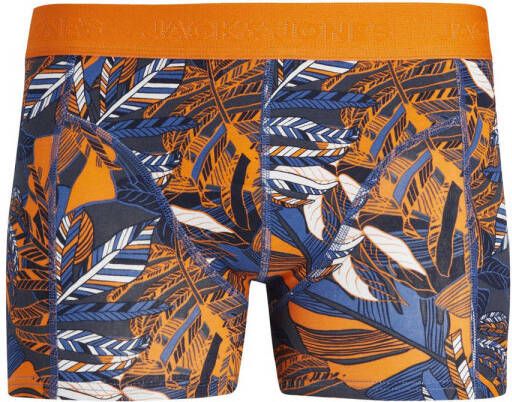 JACK & JONES JUNIOR boxershort JACTROPICALLY set van 3 blauw oranje