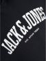 Jack & jones JUNIOR hoodie JJEJOSH met logo zwart Sweater Logo 116 - Thumbnail 4