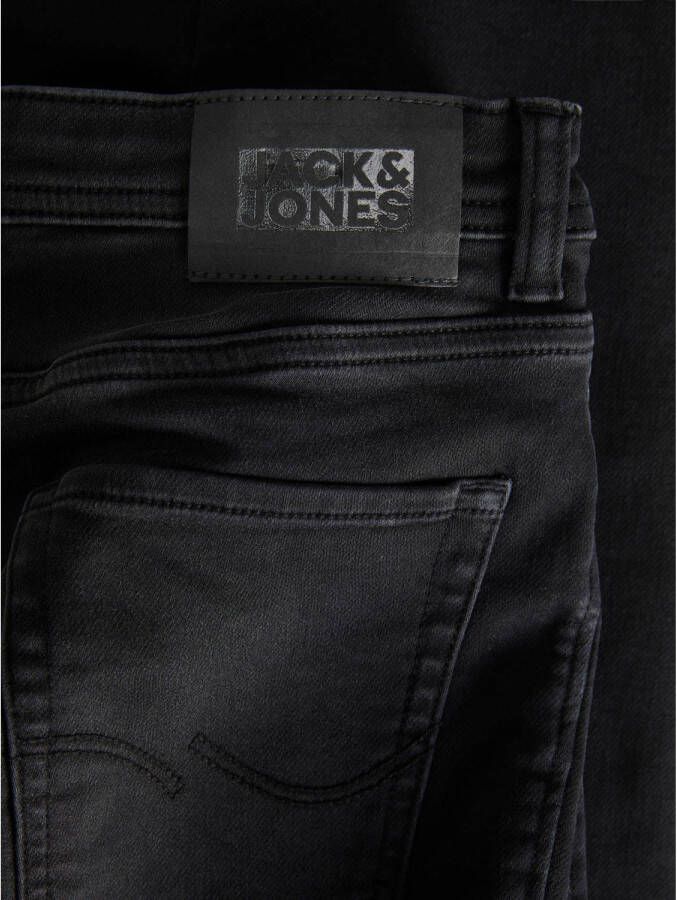 JACK & JONES JUNIOR low waist slim fit jeans JJIGLENN JJORIGINAL black denim
