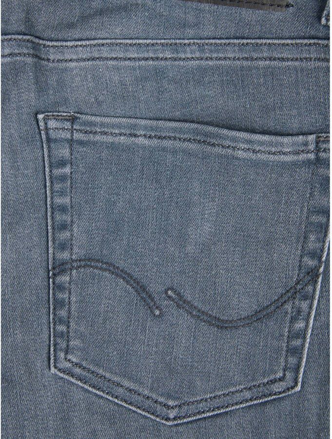 JACK & JONES JUNIOR low waist slim fit jeans JJIGLENN JJORIGINAL grey denim