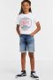 Jack & jones JUNIOR regular fit jeans bermuda JJIRICK stonewashed Denim short Blauw Jongens Stretchdenim 128 - Thumbnail 7