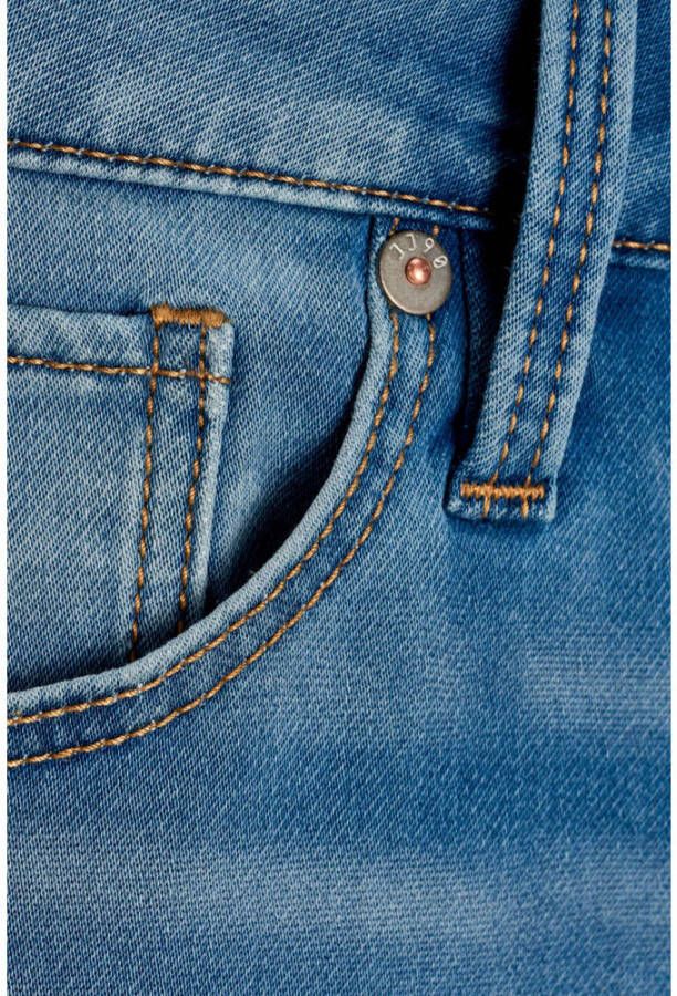 JACK & JONES JUNIOR regular fit jeans bermuda Rick blue denim