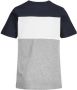 Jack & jones JUNIOR T-shirt JJELOGO met logo donkerblauw wit grijs melange Jongens Katoen Ronde hals 164 - Thumbnail 3