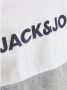 Jack & jones JUNIOR T-shirt JJELOGO met logo donkerblauw wit grijs melange Jongens Katoen Ronde hals 164 - Thumbnail 4