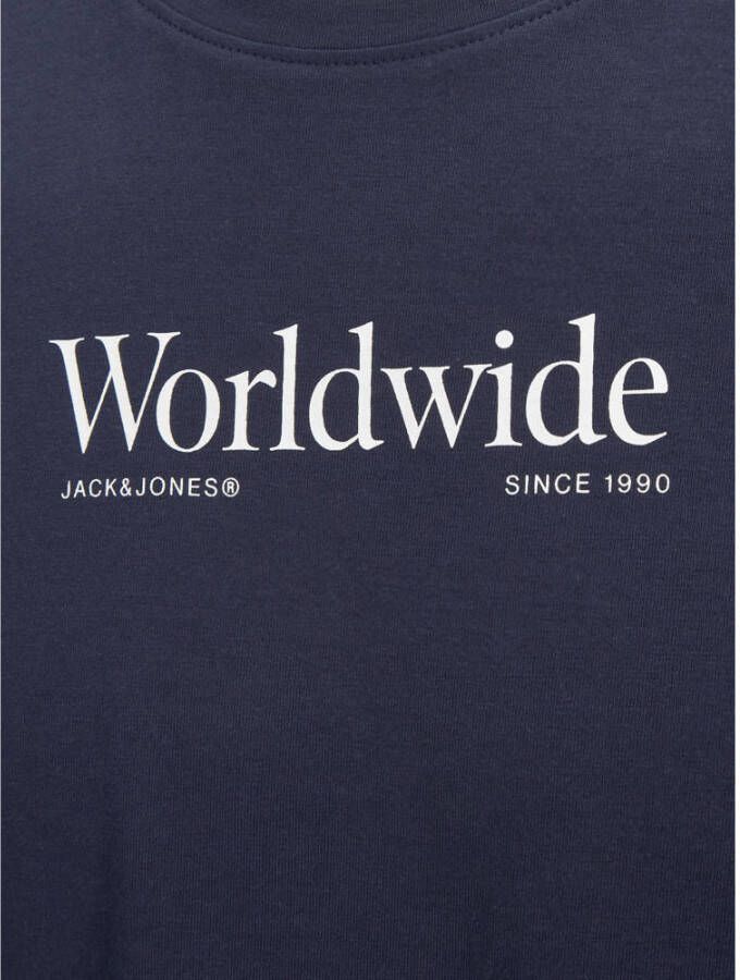 JACK & JONES JUNIOR T-shirt JORWORLDWIDE donkerblauw