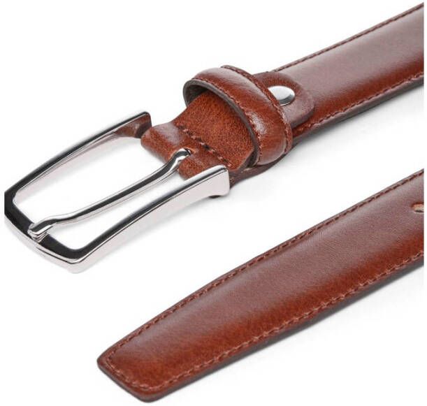 JACK & JONES leren riem JACCHRISTOPHER bruin