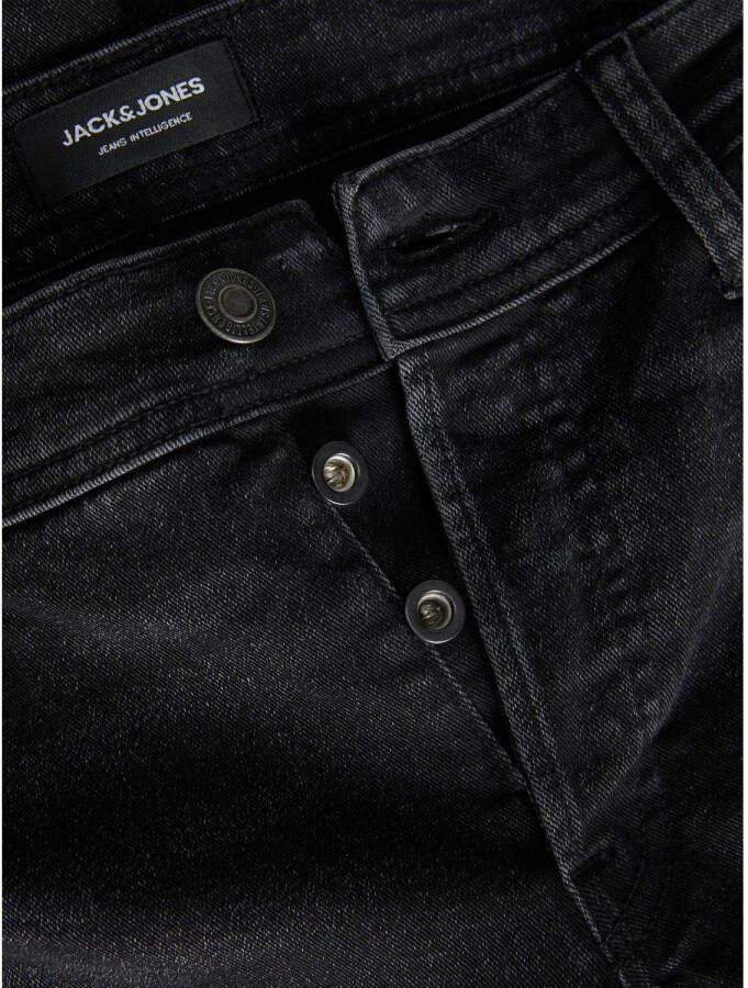 JACK & JONES PLUS SIZE slim fit jeans JJIGLENN JJORIGINAL Plus Size black denim