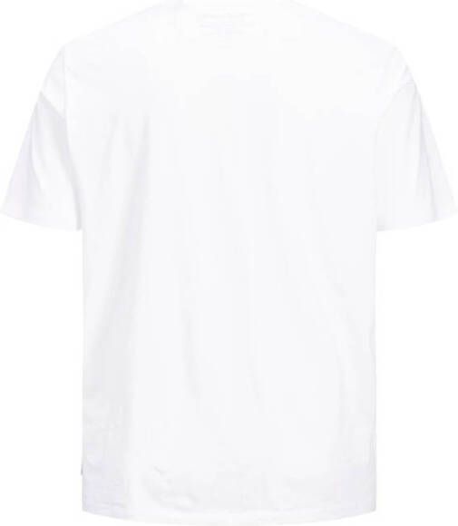 JACK & JONES PLUS SIZE basic T-shirt JJEORGANIC Plus Size white