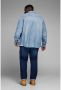 JACK & JONES PLUS SIZE regular fit denim overhemd JJESHERIDAN Plus Size medium blue denim - Thumbnail 4