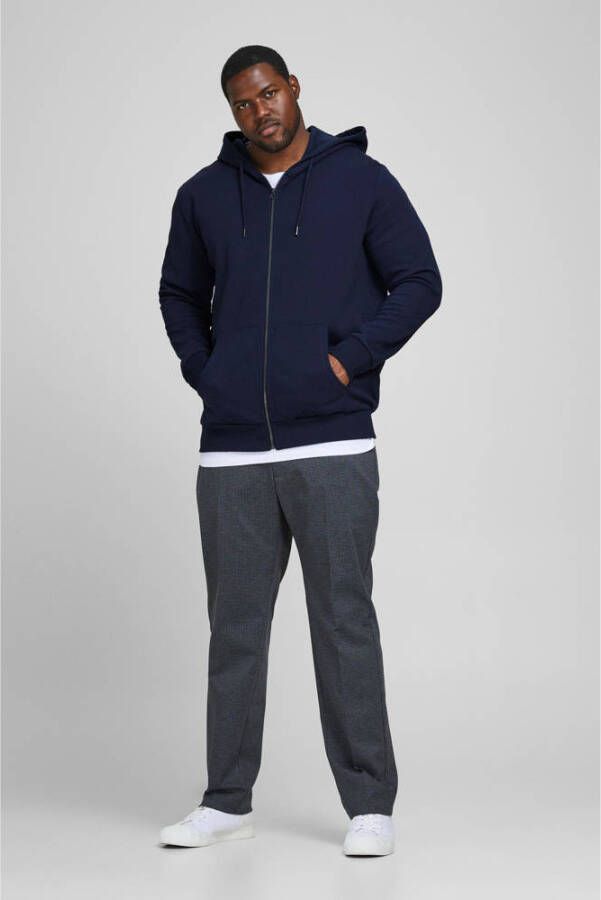 JACK & JONES PLUS SIZE sweatvest JJEBASIC Plus Size donkerblauw