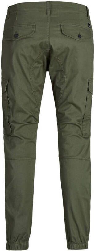 JACK & JONES PLUS SIZE tapered fit broek JPSTPAUL JJFLAKE Plus Size olive night