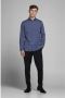 JACK & JONES PREMIUM slim fit overhemd JPRBLAROYAL van biologisch katoen donkerblauw - Thumbnail 3