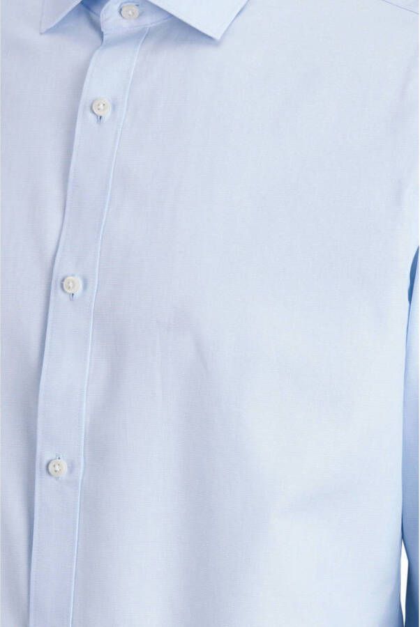 JACK & JONES PREMIUM slim fit overhemd JPRBLAROYAL van biologisch katoen lichtblauw