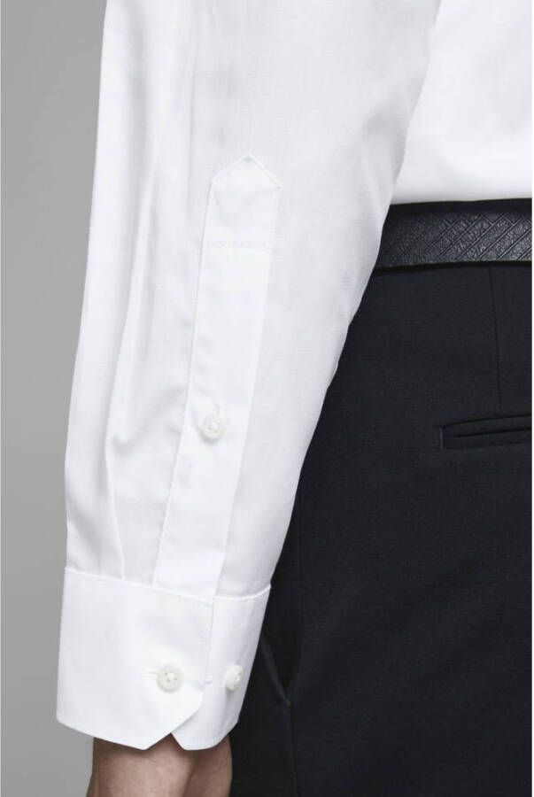JACK & JONES PREMIUM slim fit overhemd JPRBLAROYAL van biologisch katoen wit