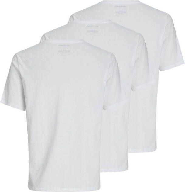JACK & JONES T-shirt JACUNDER (set van 3) wit
