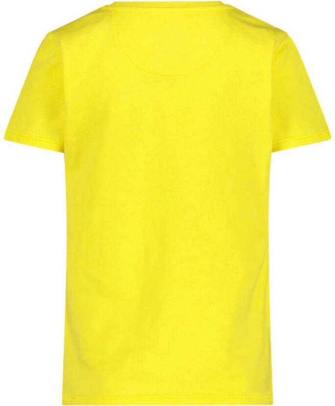 Jake Fischer T-shirt met printopdruk geel
