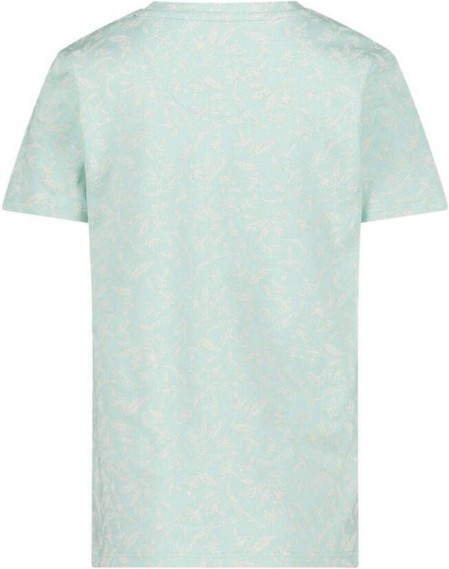 Jake Fischer T-shirt met printopdruk lichtblauw