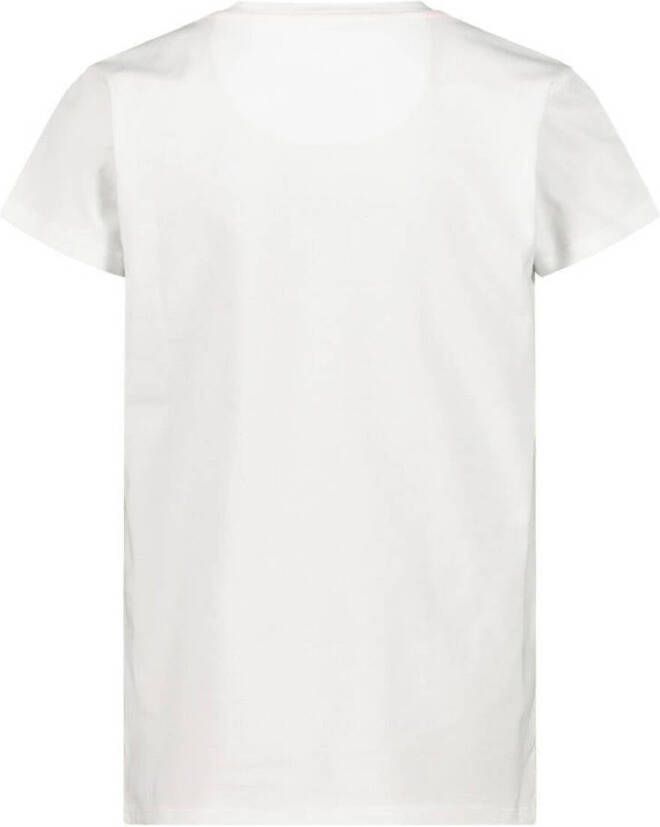 Jake Fischer T-shirt met printopdruk wit