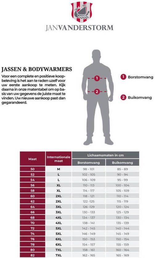 Jan Vanderstorm bodywarmer RODEWIN Plus Size blauw