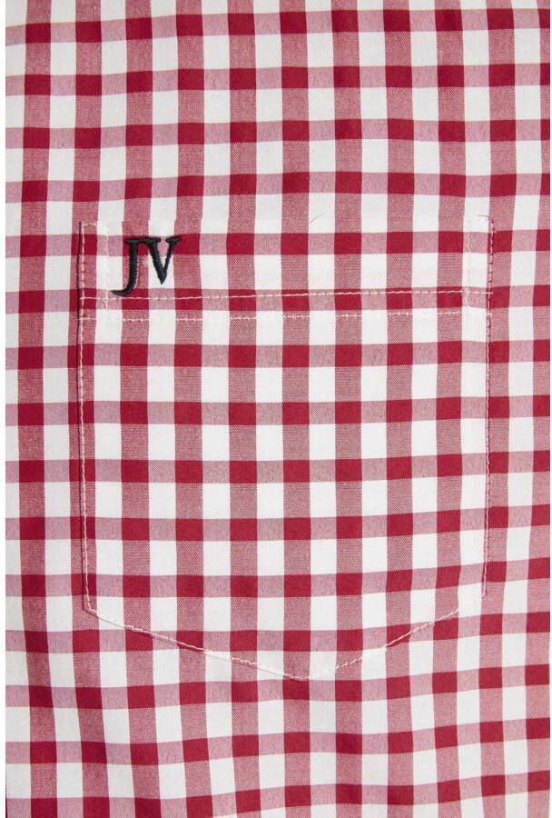Jan Vanderstorm casual overhemd rood