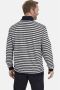 Jan Vanderstorm +FIT Collectie gestreepte sweater FARTEIN Plus Size donkerblauw wit - Thumbnail 2