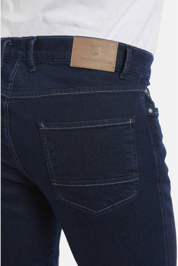 Jan Vanderstorm +FIT Collectie loose fit jeans JOEL Plus Size donkerblauw