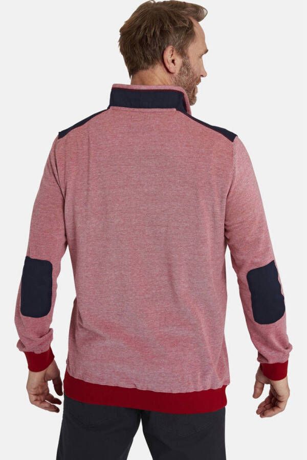 Jan Vanderstorm +FIT Collectie sweater ALVARIN Plus Size met printopdruk rood - Foto 2