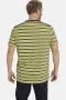 Jan Vanderstorm gestreept regular fit T-shirt LINOR Plus Size geel - Thumbnail 2