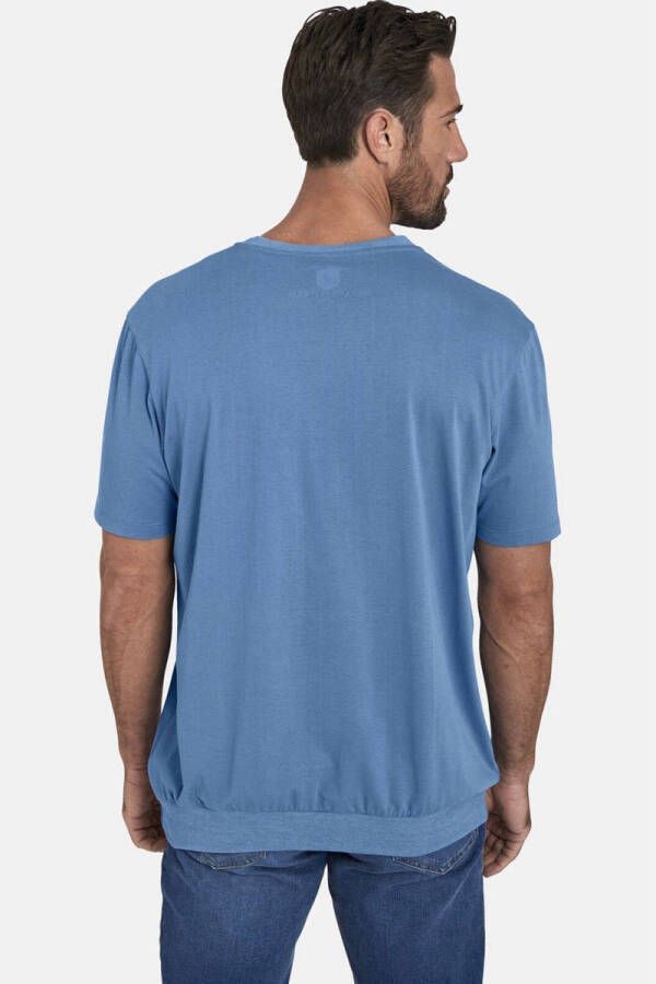 Jan Vanderstorm regular fit T-shirt GILBRECHT Plus Size blauw