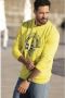 Jan Vanderstorm sweater DYRIK Plus Size met printopdruk geel - Thumbnail 3