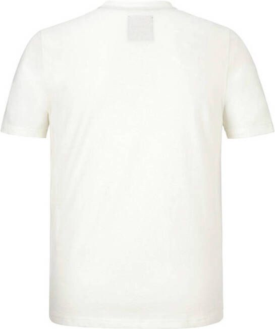 Jan Vanderstorm T-shirt Plus Size VALTERI met printopdruk wit