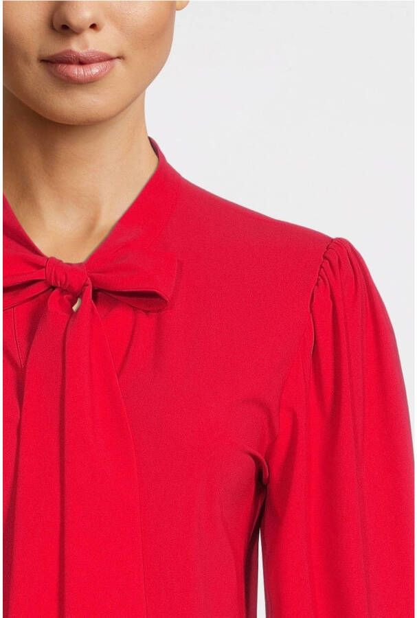 Jane Lushka blouse Tonnie van travelstof rood