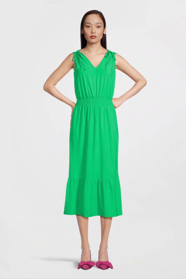 Jane Lushka jurk Maud van travelstof groen