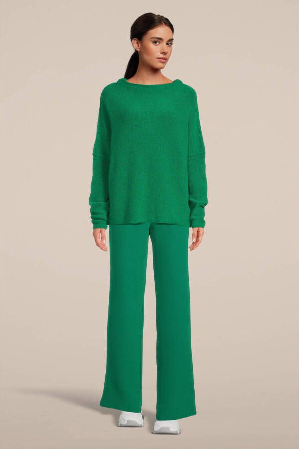 Jane Lushka wide leg pantalon Linda van gerecycled polyester groen - Foto 4