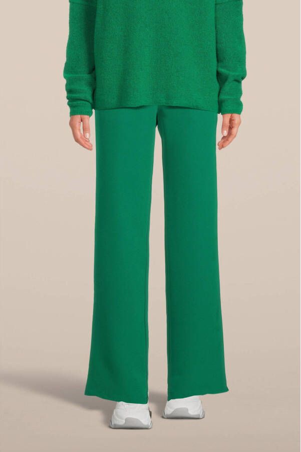 Jane Lushka wide leg pantalon Linda van gerecycled polyester groen - Foto 5