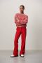 Jane Lushka wide leg pantalon Linda van gerecycled polyester rood - Thumbnail 3