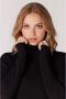 JANSEN AMSTERDAM Dames Truien & Vesten V113 Shirt With Turtle Neck And Long Sleeve Zwart - Thumbnail 2