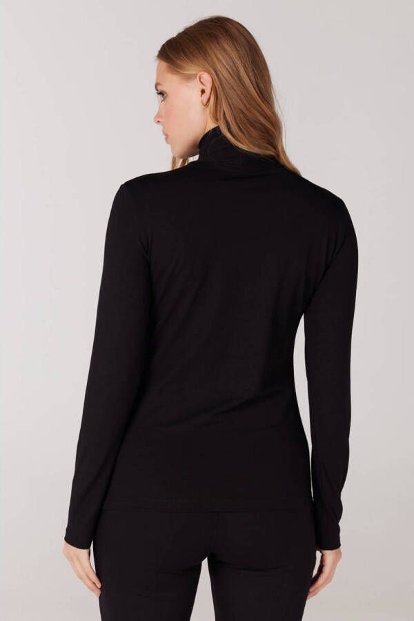 JANSEN Amsterdam gebreide jersey top Nina zwart