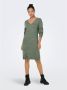 JDY Gebreide jurk ELANORA L S V-NECK DRESS KNT NOOS - Thumbnail 3