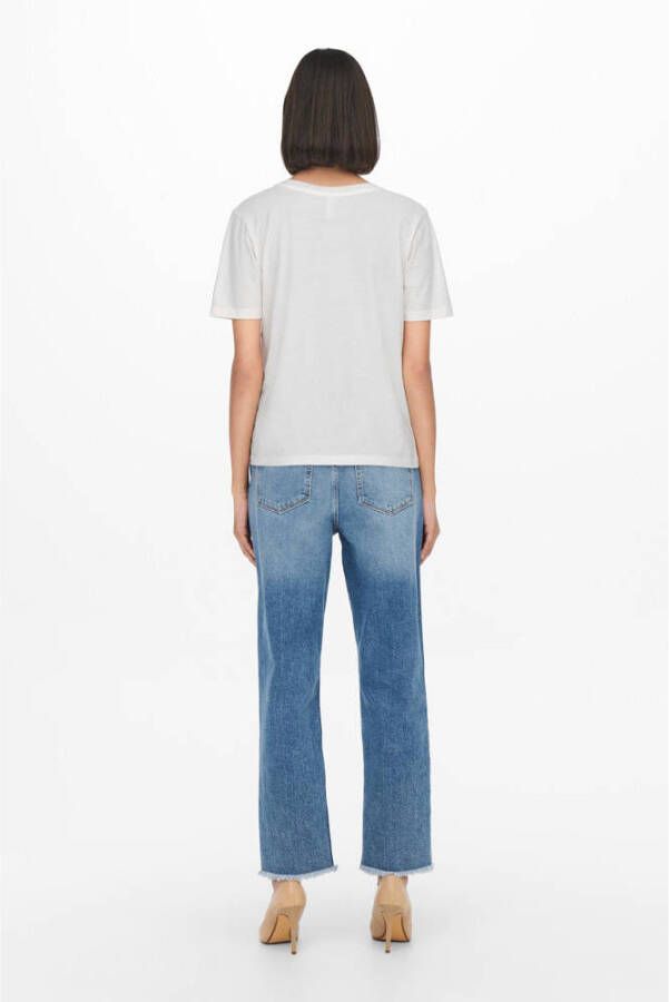 JDY T-shirt FAROCK gebroken wit