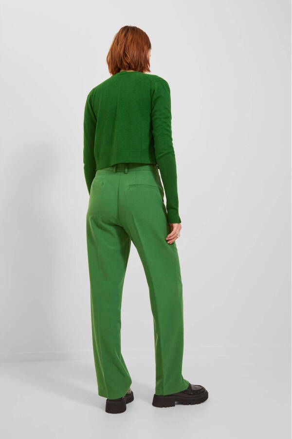 JJXX high waist regular fit pantalon JXMARY van gerecycled polyester felgroen - Foto 3
