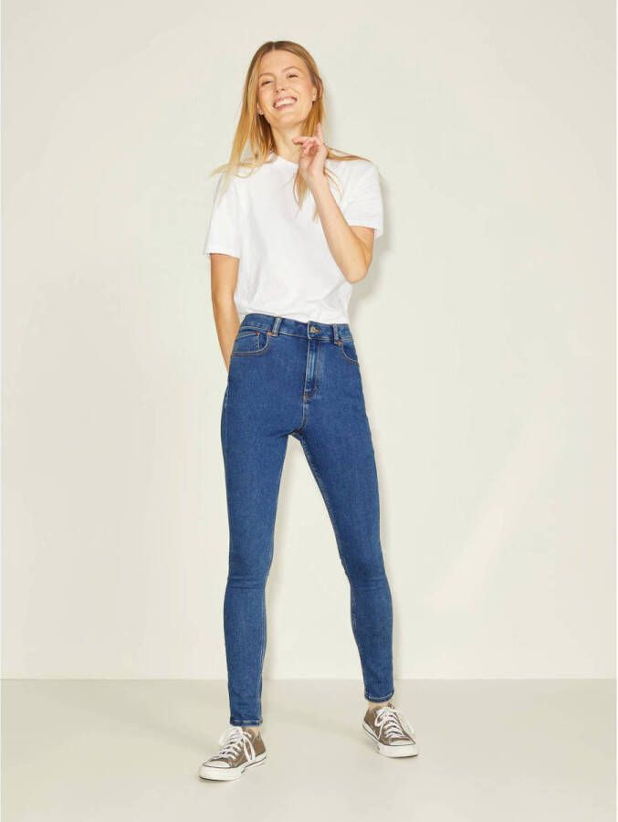 JJXX high waist skinny jeans JXVIENNA medium blue denim