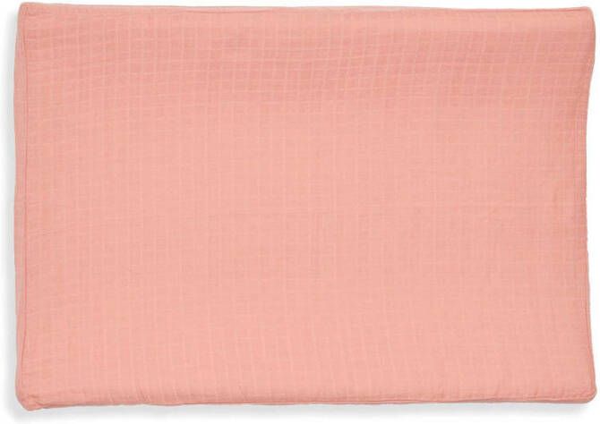 Jollein aankleedkussenhoes wrinkled cotton 50x70cm rosewood