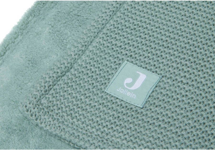 Jollein baby wiegdeken Basic Knit 75x100cm Forest Green Fleece